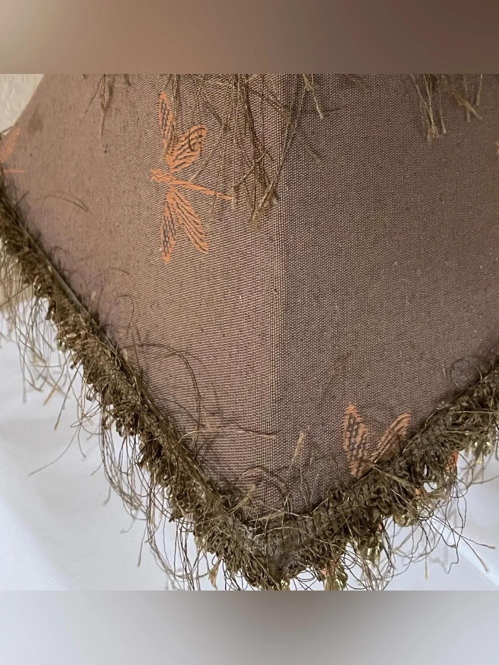 Dragonfly Lamp Shade Eyelash Fringe & Beads